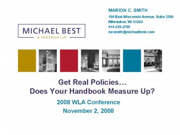 Get Real Policies Does Your Handbook Measure Up
