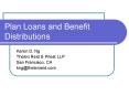 Plan Loans and Benefit Distributions PowerPoint PPT Presentation