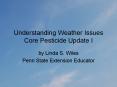 Understanding Weather Issues Core Pesticide Update I PowerPoint PPT Presentation