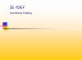 SE 4367 Functional Testing PowerPoint PPT Presentation
