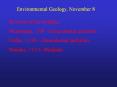 Environmental Geology, November 8 PowerPoint PPT Presentation