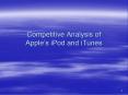 Competitive Analysis of Apples iPod and iTunes PowerPoint PPT Presentation