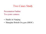Two Cases Study