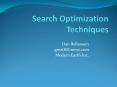 Search Optimization Techniques PowerPoint PPT Presentation