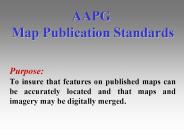 AAPG Map Publication Standards