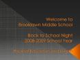Welcome to Brooklawn Middle School Back to School Night 20082009 School Year Physical Education and PowerPoint PPT Presentation