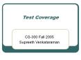 Test Coverage PowerPoint PPT Presentation