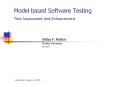Model based Software Testing  Test Assessment and Enhancement PowerPoint PPT Presentation