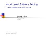 Model based Software Testing  Test Assessment and Enhancement