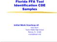 Florida FFA Tool Identification CDE Samples PowerPoint PPT Presentation
