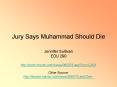 Jury Says Muhammad Should Die PowerPoint PPT Presentation