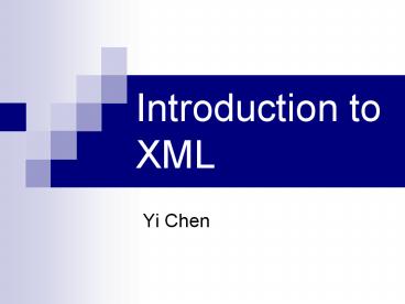 Introduction to XML