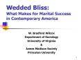 Wedded Bliss: What Makes for Marital Success in Contemporary America PowerPoint PPT Presentation