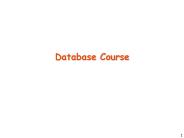 Database Course