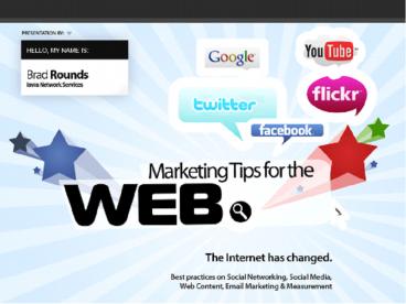 Web Marketing Agenda