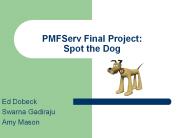 PMFServ Final Project:  Spot the Dog