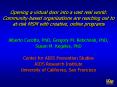 Opening a virtual door into a vast real world: Communitybased organizations are reaching out to atri PowerPoint PPT Presentation