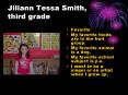 Jiliann Tessa Smith, third grade PowerPoint PPT Presentation