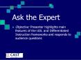 Ask the Expert PowerPoint PPT Presentation