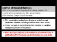 Analysis of Repeated Measures Will G Hopkins, Auckland University of Technology, Auckland, NZ PowerPoint PPT Presentation