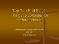 Top Ten Red Flags: Things to consider for before renting PowerPoint PPT Presentation