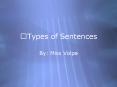 Types of Sentences PowerPoint PPT Presentation