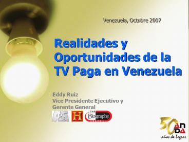 Realidades y Oportunidades de la TV Paga en Venezuela