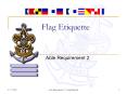 Flag Etiquette PowerPoint PPT Presentation