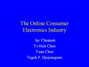 The Online Consumer Electronics Industry