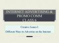 INTERNET ADVERTISING PowerPoint PPT Presentation