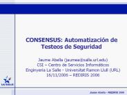 CONSENSUS: Automatizaci