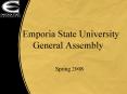 Emporia State University General Assembly PowerPoint PPT Presentation