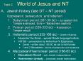 Topic 2   World of Jesus and NT PowerPoint PPT Presentation