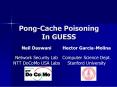 PongCache Poisoning In GUESS PowerPoint PPT Presentation