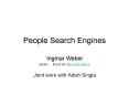 People Search Engines PowerPoint PPT Presentation