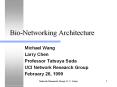 Bio-Networking Architecture PowerPoint PPT Presentation