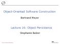 Object-Oriented Software Construction PowerPoint PPT Presentation