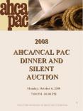PAC Silent Auction Brochure PowerPoint PPT Presentation