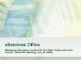 eServices Office PowerPoint PPT Presentation