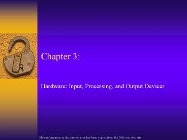 PPT – Hardware: Input, Processing, and Output Devices PowerPoint ...
