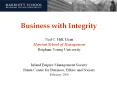 Business%20with%20Integrity PowerPoint PPT Presentation