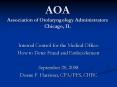 AOA Association of Otolaryngology Administrators Chicago, IL PowerPoint PPT Presentation