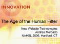 The Age of the Human Filter PowerPoint PPT Presentation