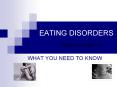 EATING DISORDERS PowerPoint PPT Presentation