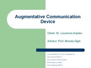 Augmentative Communication Device
