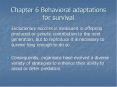 Chapter 6 Behavioral adaptations for survival PowerPoint PPT Presentation