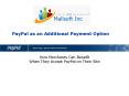 PayPal as an Additional Payment Option PowerPoint PPT Presentation