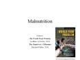 Malnutrition PowerPoint PPT Presentation
