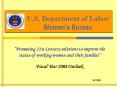 U.S. Department of Labor Women's Bureau PowerPoint PPT Presentation