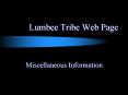 Lumbee Tribe Web Page PowerPoint PPT Presentation